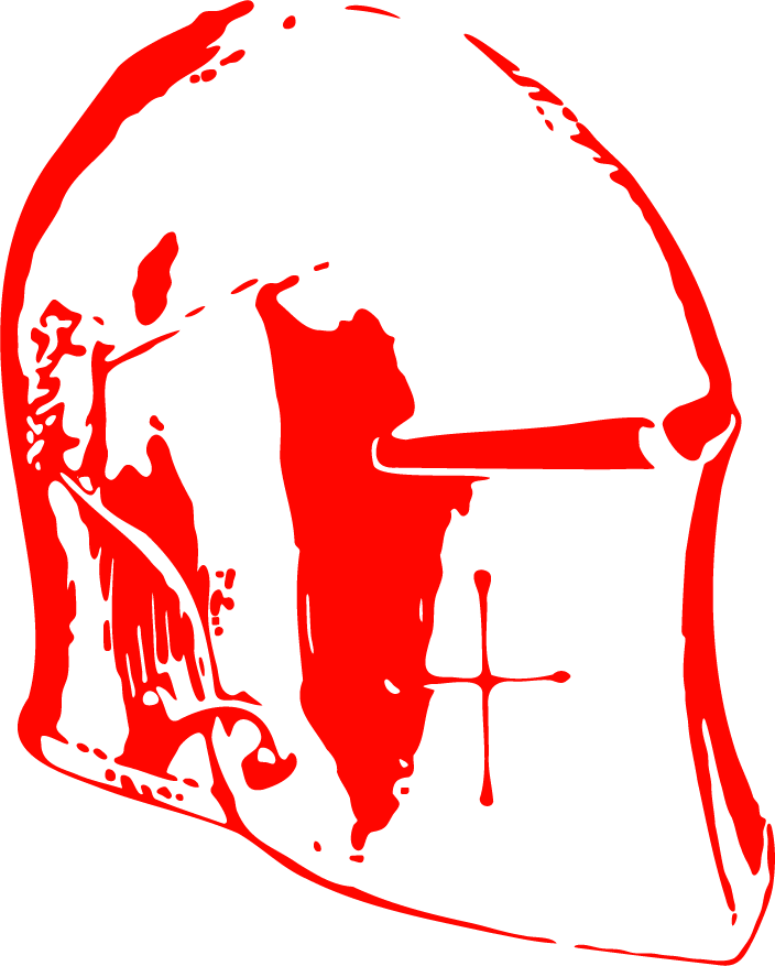 Illustration casque de chevalier