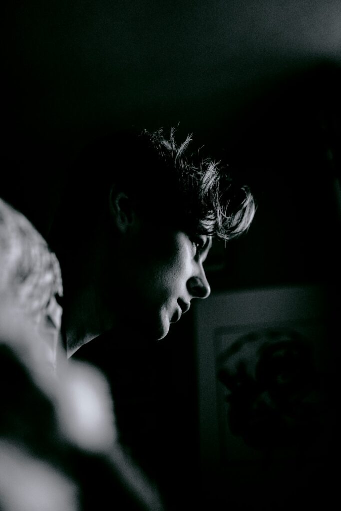Portrait noir et blanc homme (image provisoire)
